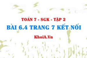 Bài 6.4 trang 7 Toán 7 Kết nối tri thức Tập 2